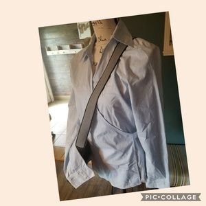 Loft size Med wrap blouse